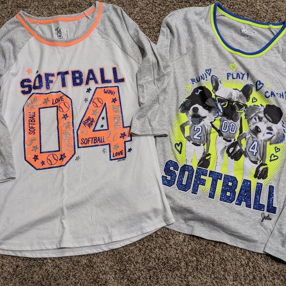 Justice Lot #30 - Size 20; Softball Theme - Picture 1 of 1